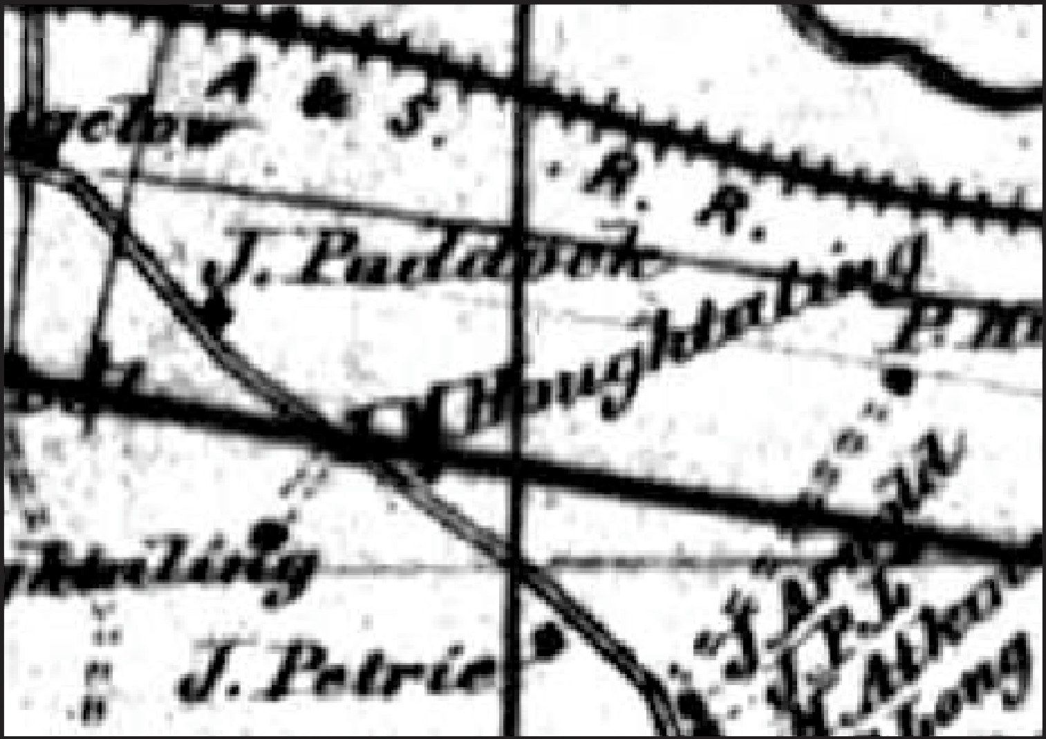 1866 Beers Atlas showing the L. M. Houghtaling farm.
