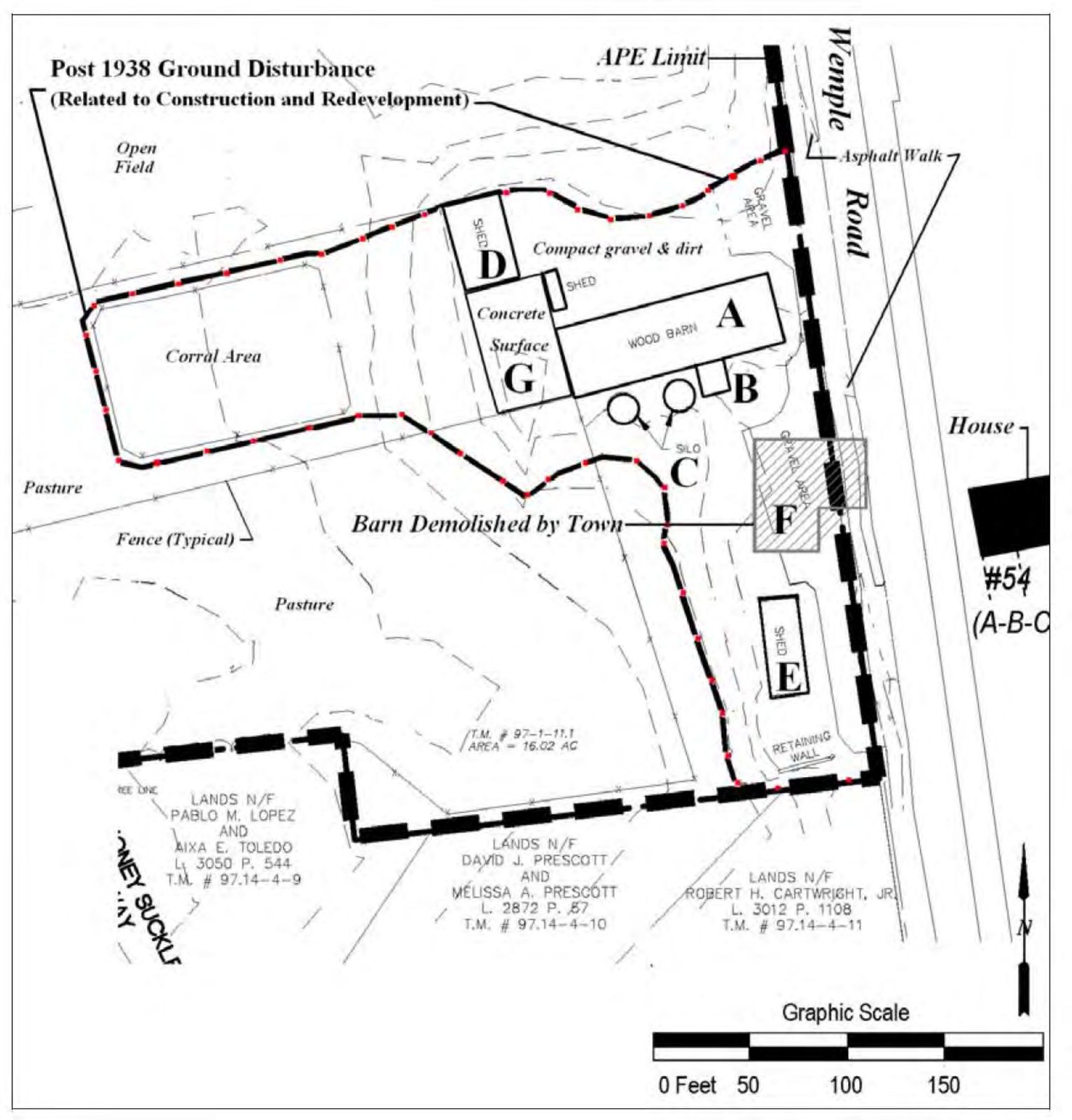 Map of the farm infrastructure (adapted from ARCH TECH 2015).